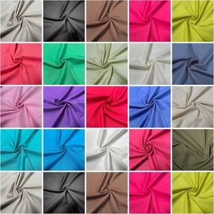 Linen-Look 100% Soft Cotton Fabric Sold Per Metre 57" Wide for crafting sewing