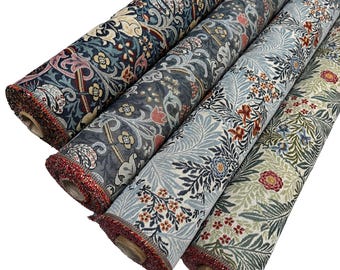 William Morris Tapestry Fabric – New World Woven Decorative Textile - 55" wide
