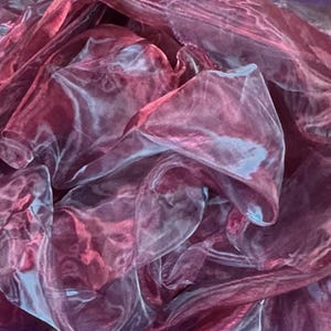 Two Tone Sheer Organza Fabric Voile for Curtain Weddings Decor 145/150cm Wide TT 10