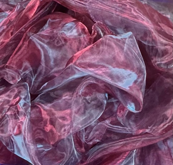 TESSUTO ORGANZA TRASPARENTE Voile Venduto Al Metro Materiale