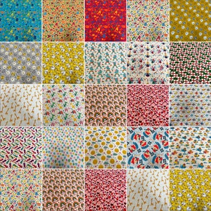 Polycotton Childrens Patterns 20 Different ones sold by the metre 112cm / 44&quot; wide
