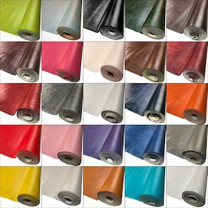 Faux Leather Upholstery Fabric. Flame Retardant Material to Cover Chairs 140cm Wide Medium Grain Vinyl Leatherette Plain Colored