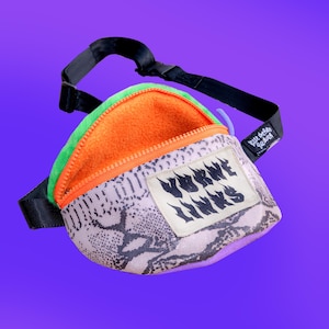 unique festival fanny pack, adjustable belt for men and women size, handmade, sustainable and environment friendly