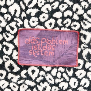 Aufnäher "das Problem ist das System" Siebdruck Patch, gegen Polizeigewalt, Schulsystem, smash the system, Systemsprenger zum Aufnähen