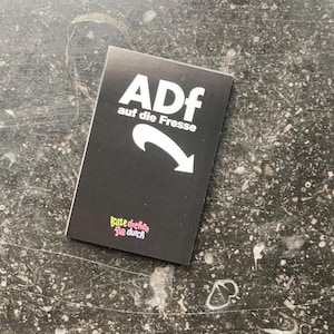 10 stickers "adf auf die fresse" anti-nazi stickers in een set van 10 politiek tegen afd fuck afd tegen rechts antifascistisch fuck afd