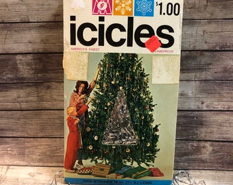 Vintage Christmas Tree Icicles: MCM Marathon Franke, 1000 Strands