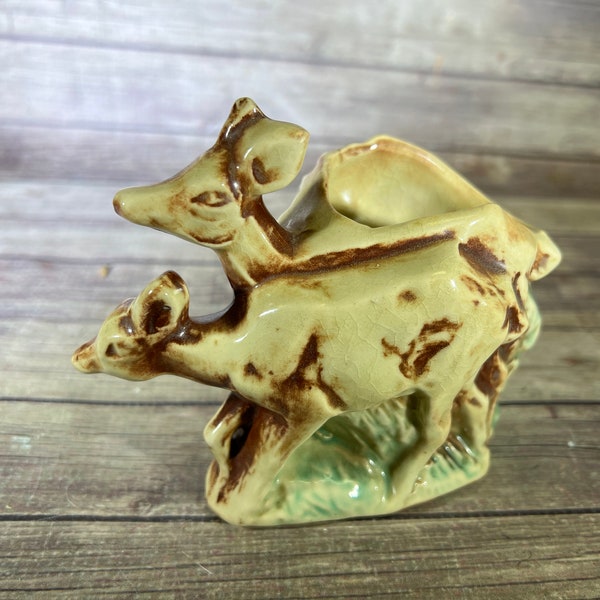 Mccoy Pottery Deer Vase Etsy