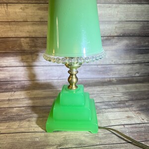 Sage Green LED Lantern, 9.5