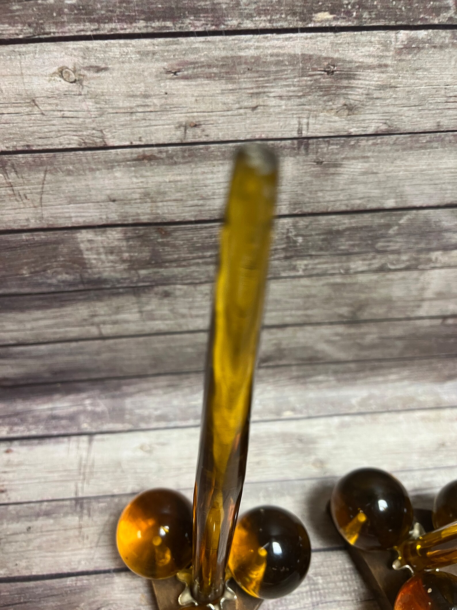 Vintage Lucite Grape Candle Holders With 3 Grapes and 2 Lucite Etsy