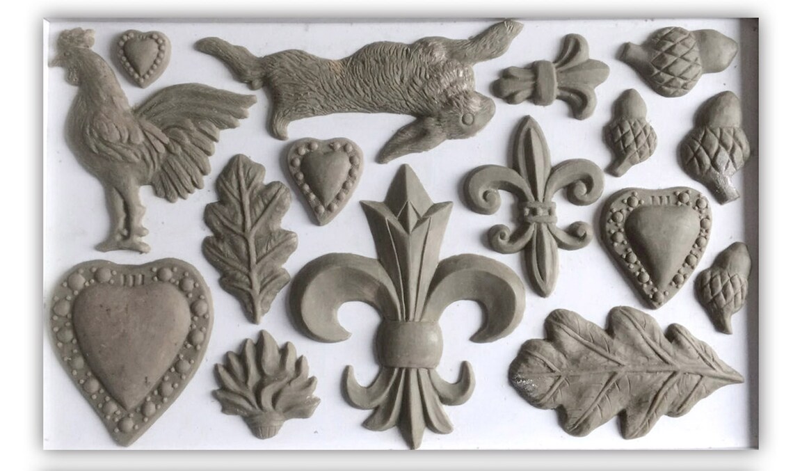 Fleur De Lis IOD Decor Furniture Mould 6x10 Iron Orchid Etsy