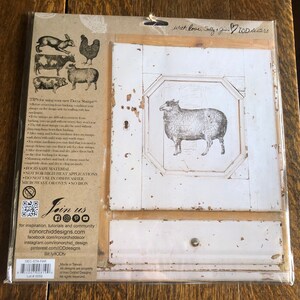 IOD Farm Animals Decor Stamp Iron Orchid Designs Use Paint or Ink ...