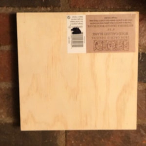 IOD Wood Art Panel 8 x 8 Gallery Blank Double Sided One Side Flat One Side Like a Shadow Box or Framed Wood  by Iron Orchid Designs