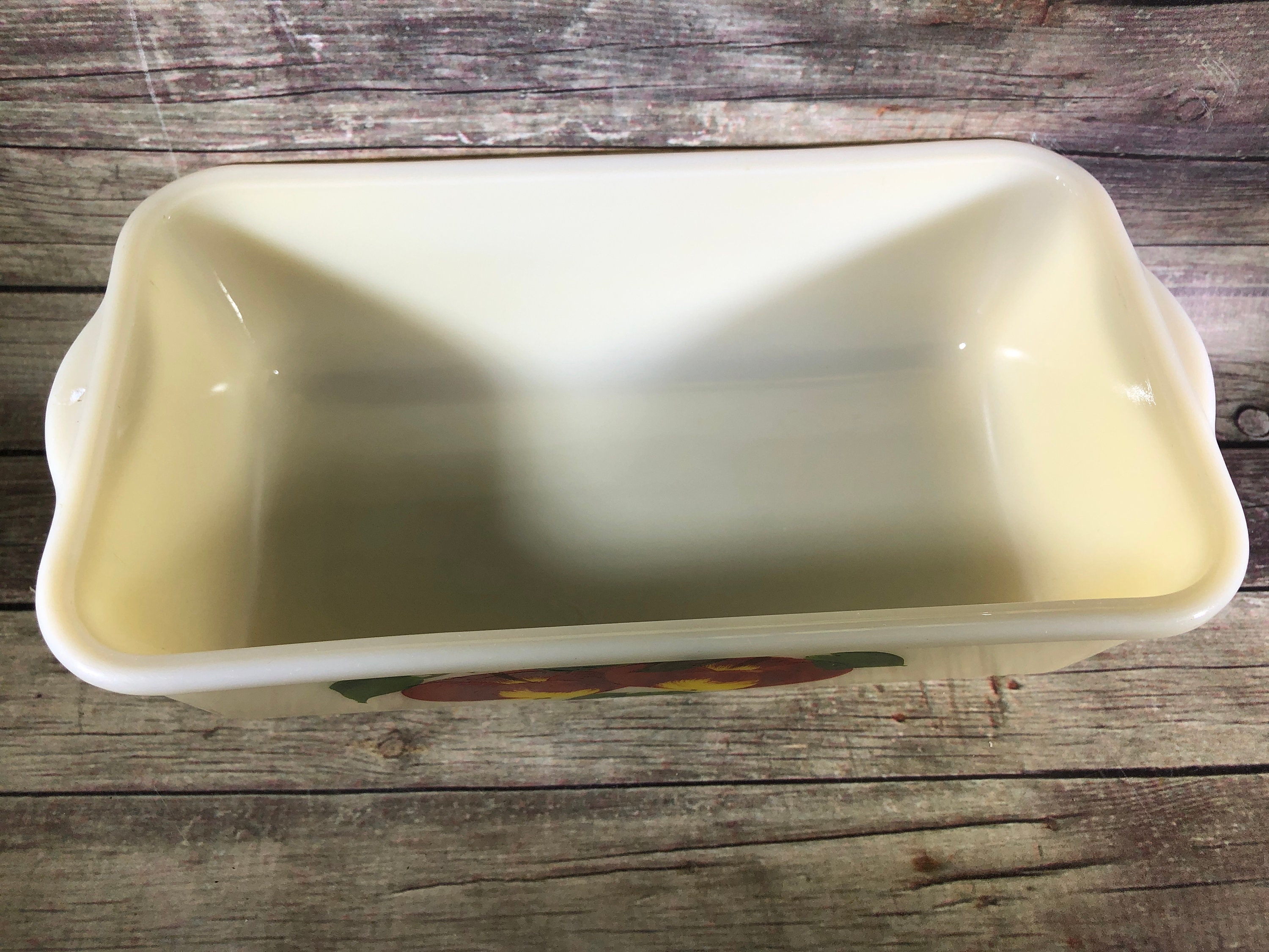 Vintage Fire King Gay Fad Apple Loaf Pan Rare - Etsy