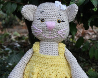 Mia La Gata - Patrón De Gato De Ganchillo