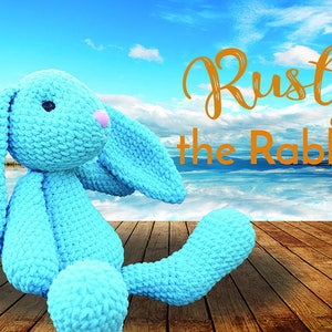 Rusty El Conejo GRANDE y Tierno - PDF Patrón Conejo / Conejito de Ganchillo