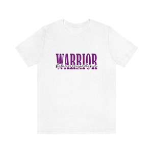 Fibromyalgie Warrior Unisex Jersey T-shirt met korte mouw