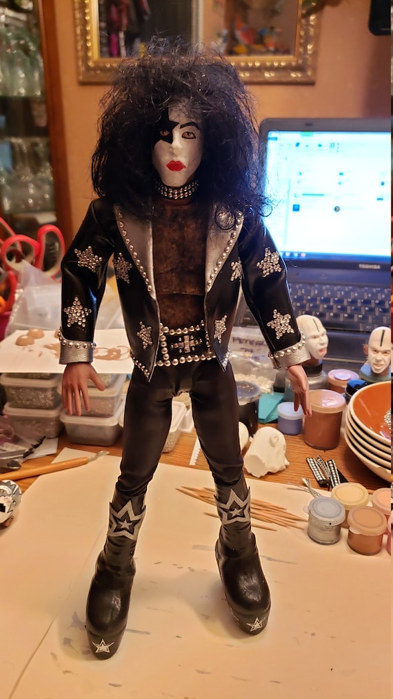 洋楽 Kiss-12Inch KISS Paul Stanley Hotter Than Hell 1974 Miniature Custom 12 Inch 1