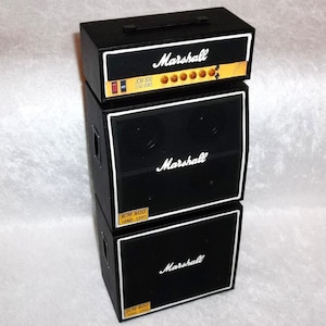 Marshall JCM800 Lead 1960 Series Replica Miniature Electric Guitar Mini Amp Stack Model Ltd White