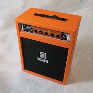 Orange Rocker Amplifier Replica Miniature Model Electric Guitar Amp Stack Ltd England Edition