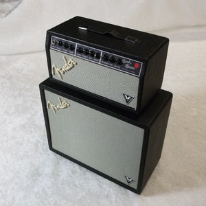 Fender Amplifier Replica Miniature Band Master Model Handcrafted Electric Guitar Mini Stack Amp