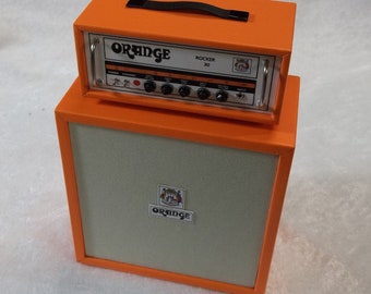 Orange Rocker 30 Amplifier Replica Miniature Model Electric Guitar Amp Stack Ltd England Edition