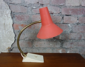 Lampe de table vintage SIS chapeau de sorcière lampe de table col de cygne lampe du milieu du siècle rétro des années 1950