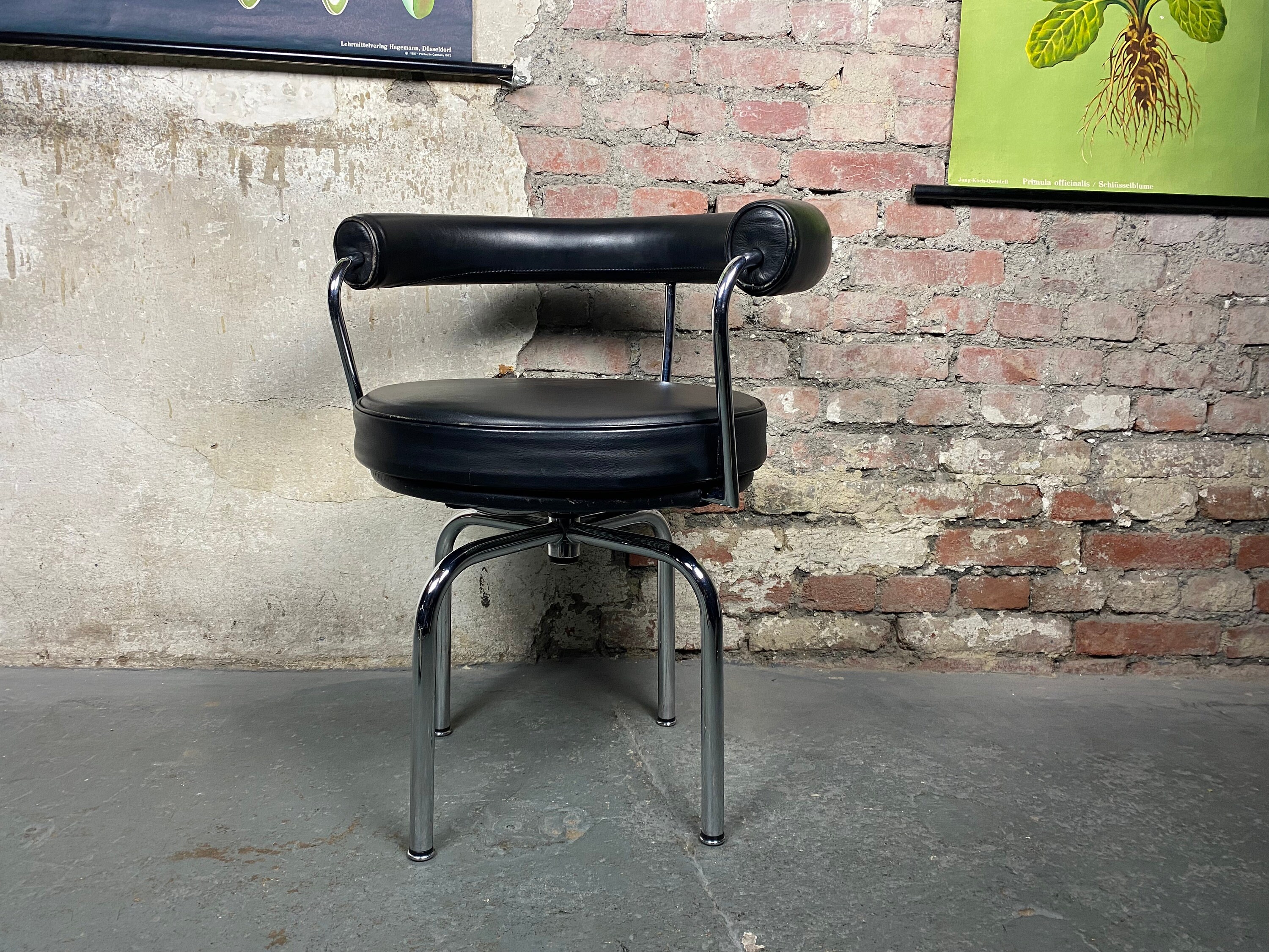 Buy Used LC7 Swivel Chair by Le Corbusier Charlotte Perriand and Pierre Jeanneret Cassina Chair Armchair Swivel Chair Fauteuil Tournant Etsy