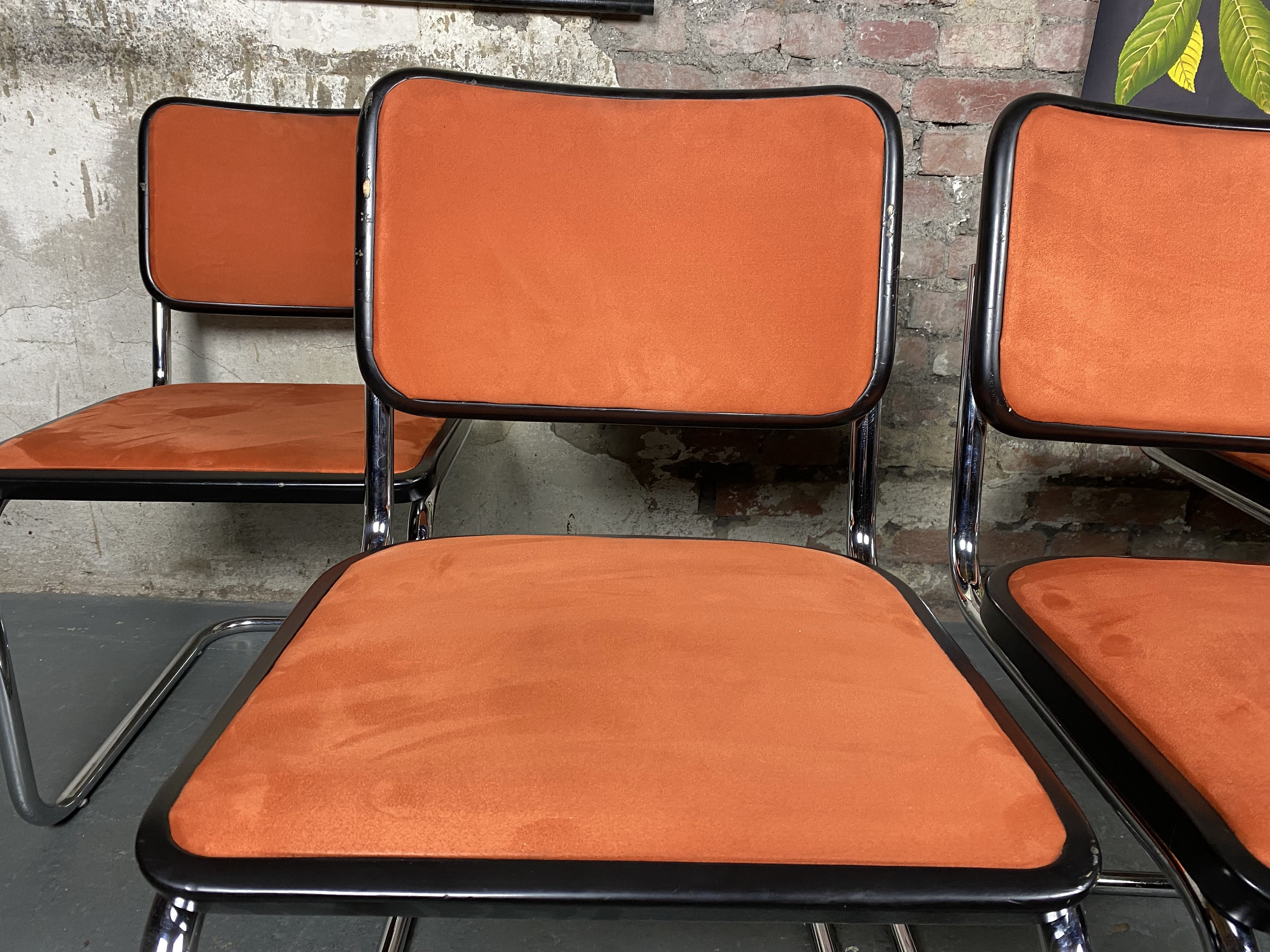 4er Set S32 Freischwinger Stühle Marcel Breuer Vintage