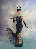 Audry by the sea, mermaid fantasy sculpture product logo