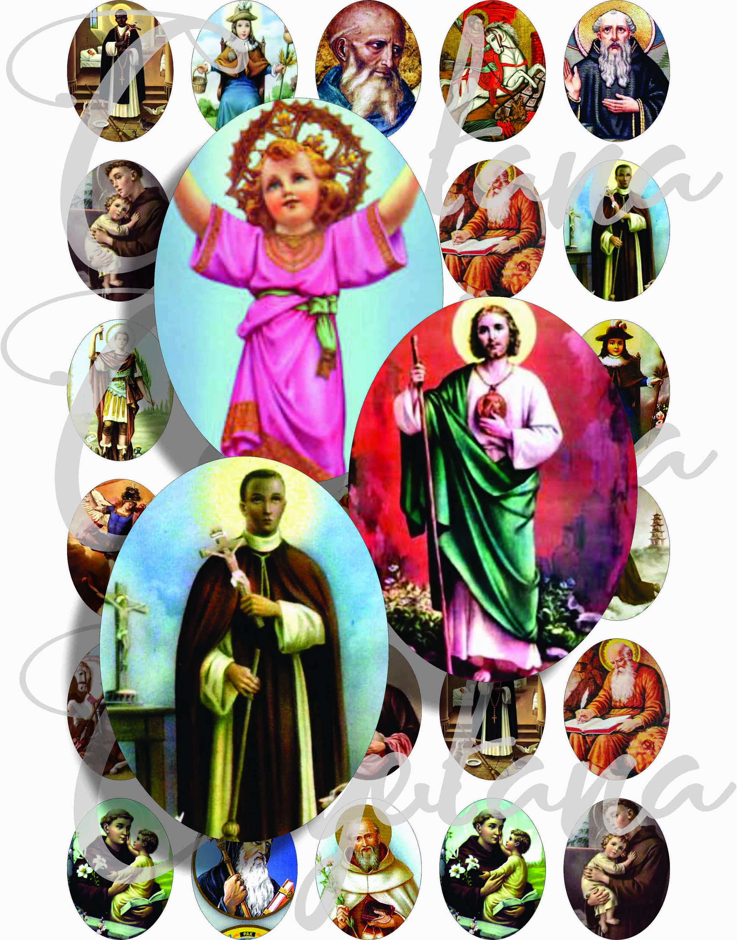 Printable Catholic Saints Images for Pendant, Scrapbook and More ...