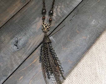 Vtg Salvaged Chain Tassel