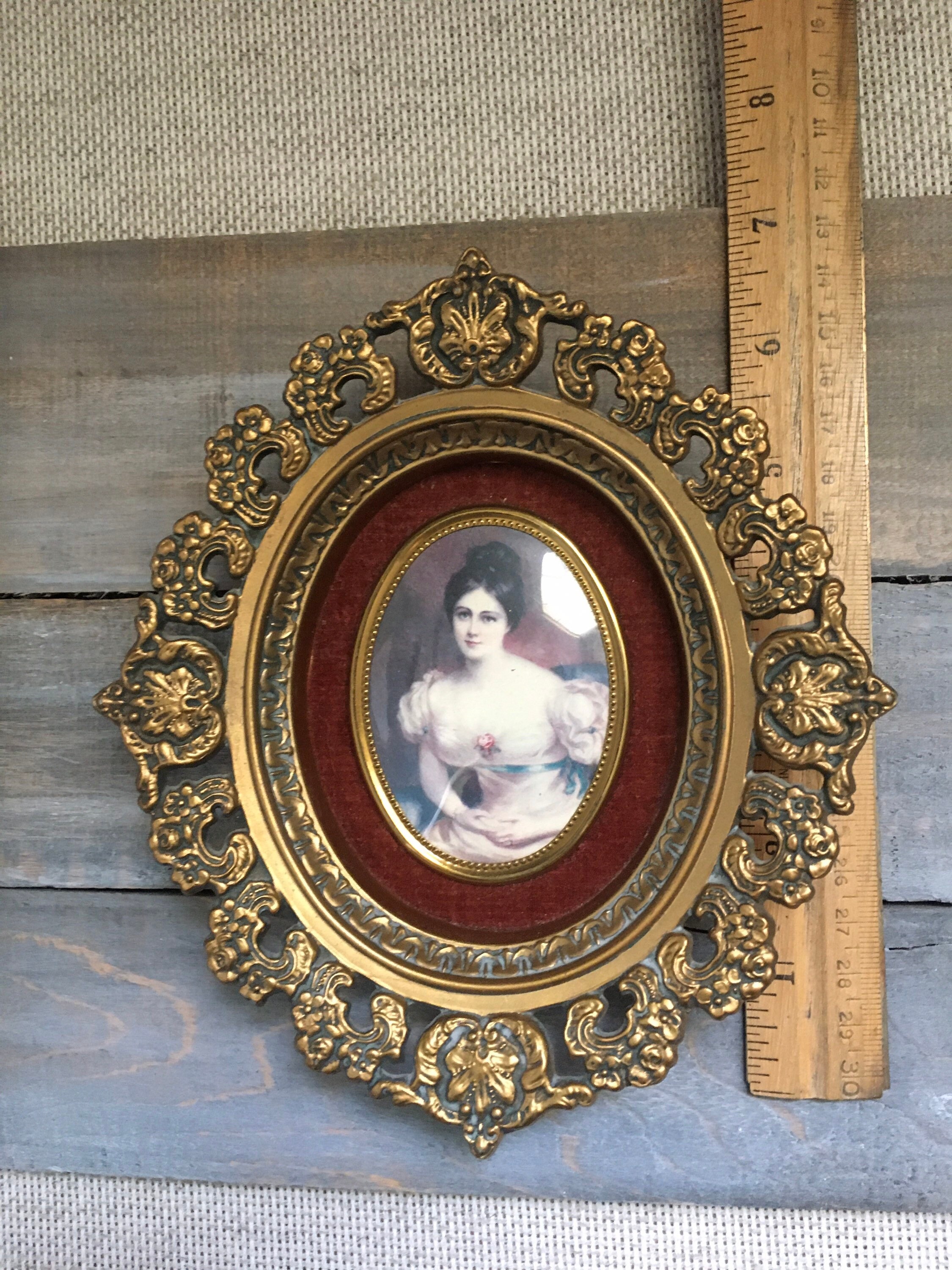 Vtg Cottagecore Victorian Pressed Flower Resin Art Lot Etsy