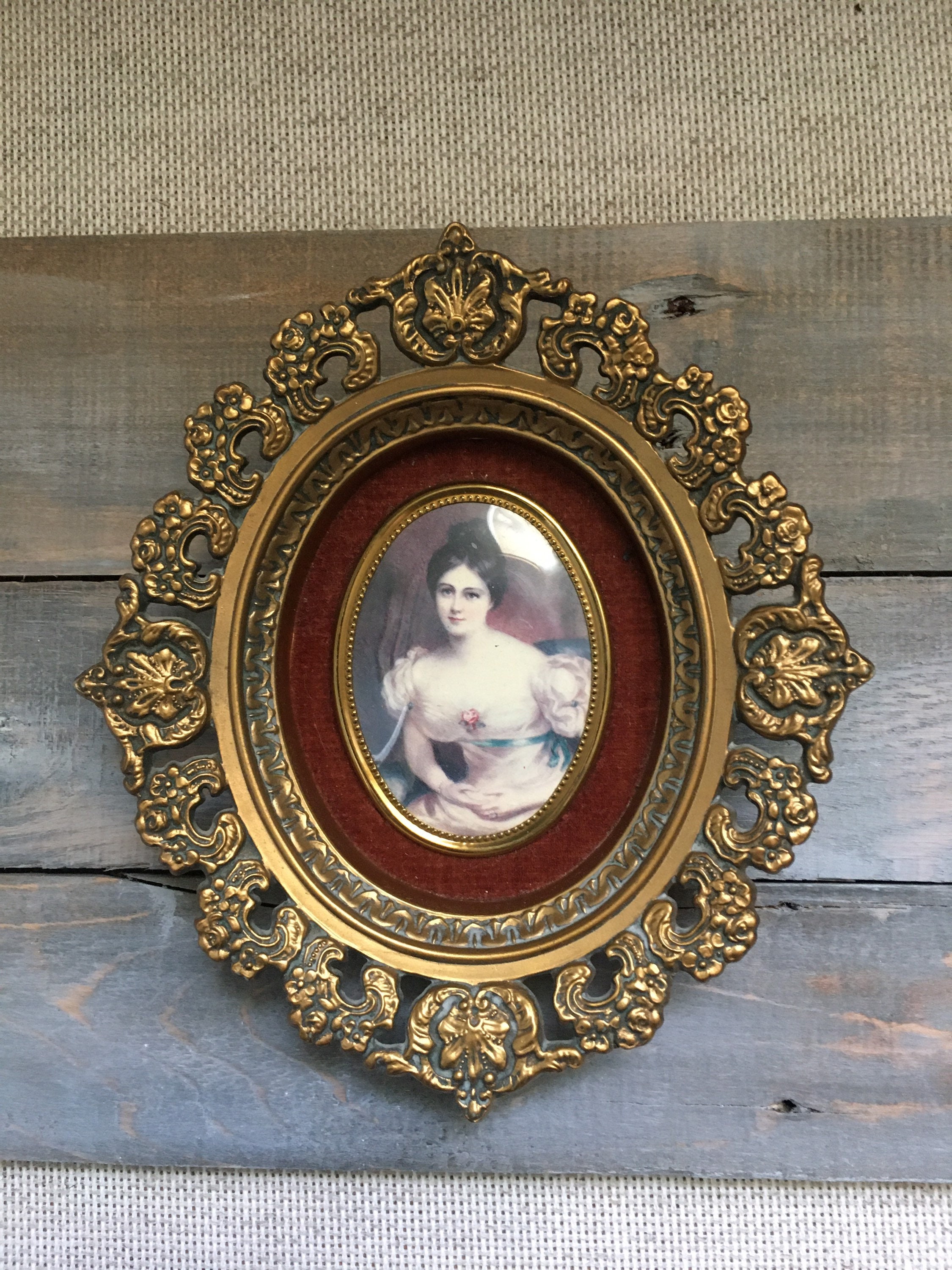 Vtg Cottagecore Victorian Pressed Flower Resin Art Lot Etsy