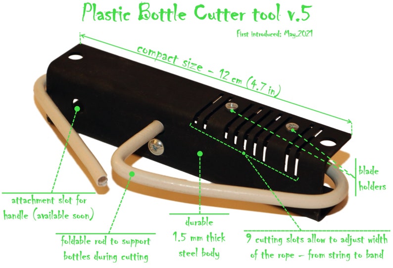 Creative Plastic Bottle Cutter Tool Ver.5 rope Making Tool Etsy
