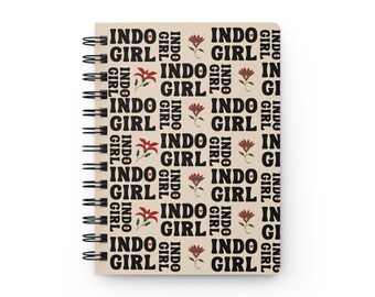 Indo Girl Logo - Spiral Bound Journal, 5x7, 150 lined pages
