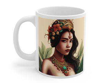 Indo Girl Magic - Mug 11oz, Indo Girl, Indo Pride, Indonesian, Dutch Indo, Batik