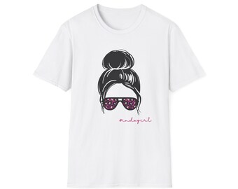 Indo Girl - Pink Cheetah - Unisex Softstyle T-Shirt
