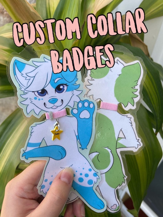 wallpapers Fursona Badge custom collar fursona badge