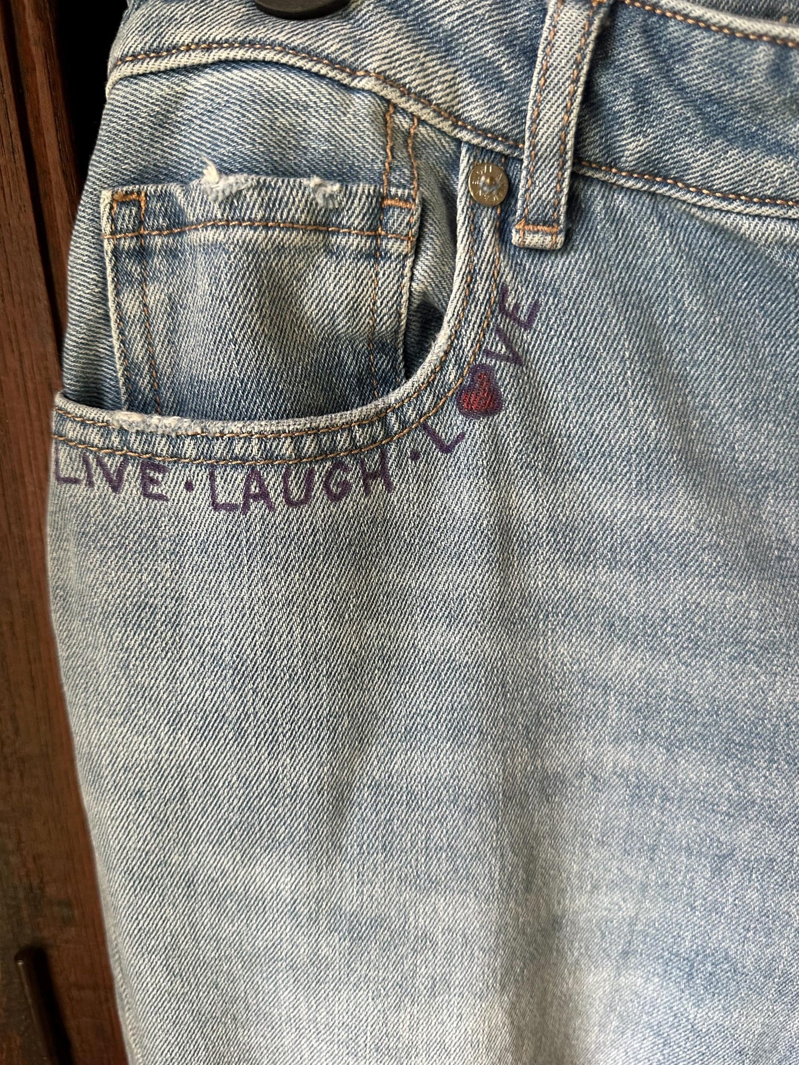 Mushrooms, Custom Upcycled Denim Jeans Etsy