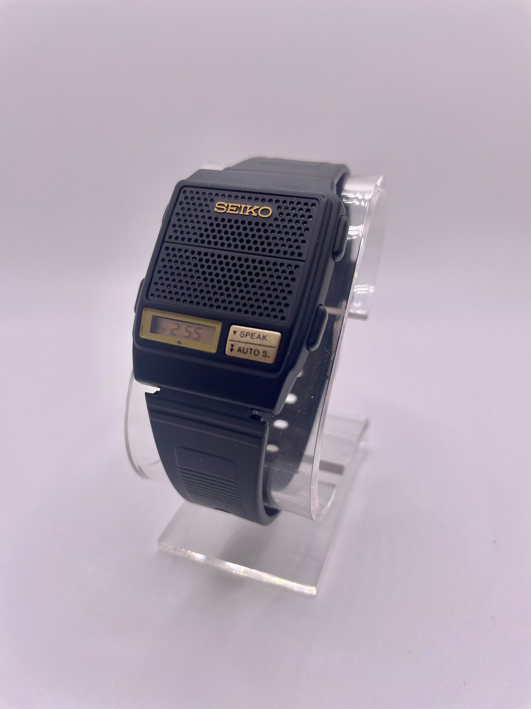 Vintage Seiko A9664010 Digital Quartz Talking Watch Etsy