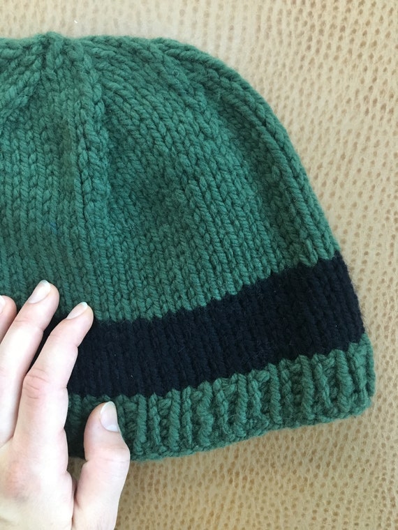 hunter green beanie