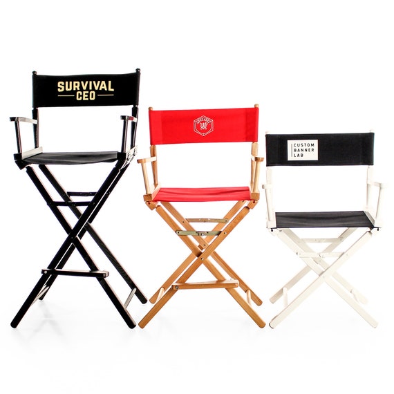 Custom Logo Directors Or Makeup Chair Etsy