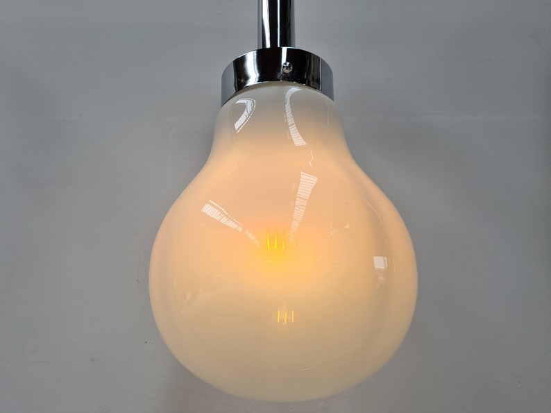 Mazzega Style Bulb Pendant Lamp, 1970s Space Age image 4