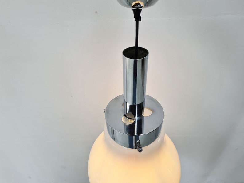 Mazzega Style Bulb Pendant Lamp, 1970s Space Age image 9