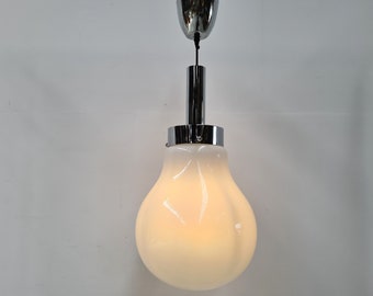 Mazzega Style Bulb Pendant Lamp, 1970s Space Age