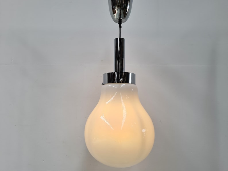 Mazzega Style Bulb Pendant Lamp, 1970s Space Age image 1