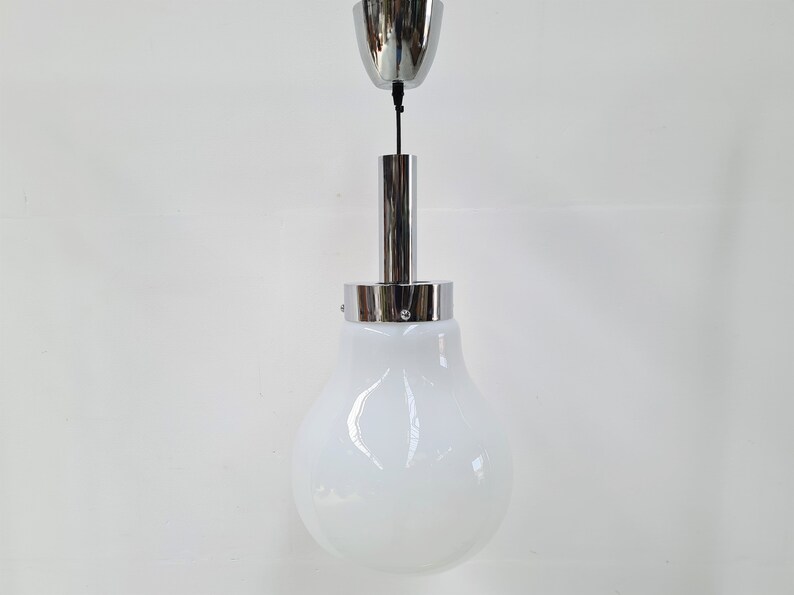 Mazzega Style Bulb Pendant Lamp, 1970s Space Age image 2