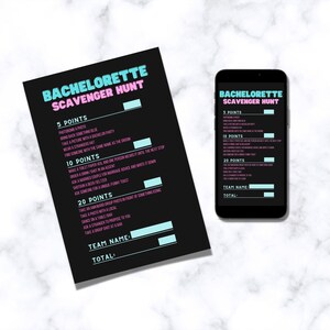 Bachelorette Party Scavenger Hunt