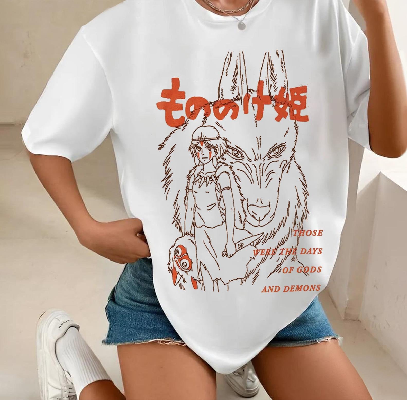 Vintage Princess Mononoke Wolf T-shirt, Princess Mononoke