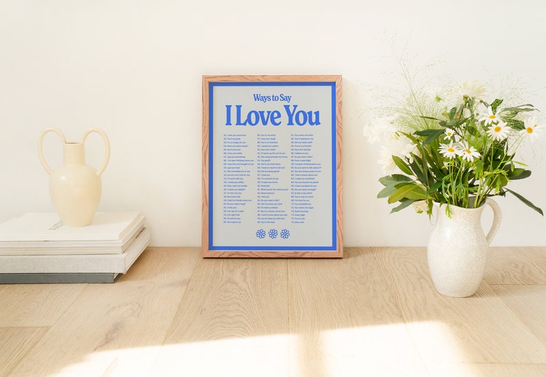 I Love You Wall Print Digital Download Print Cute Prints Etsy